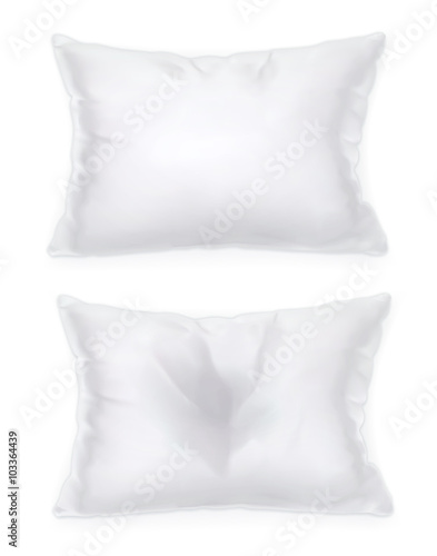 White pillow, vector object