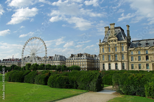  Garten der Tuilerien und Louvre in Paris © cnitsch