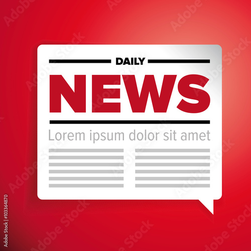 News icon label vector
