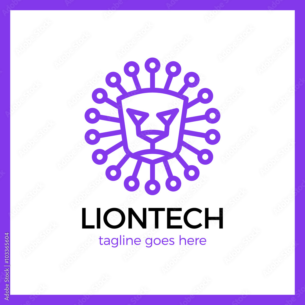 Obraz premium Lion Tech Logo