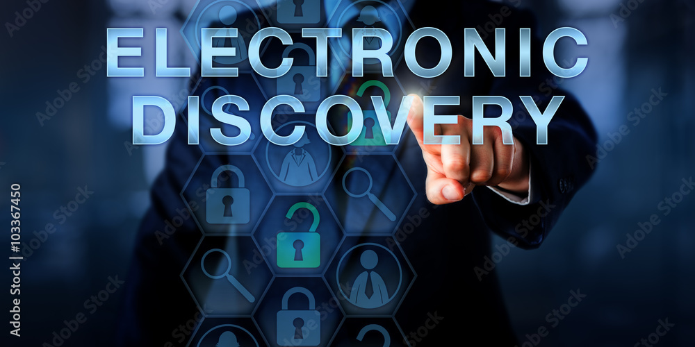 Forensic Examiner Pressing ELECTRONIC DISCOVERY Forensic Examiner Pressing ELECTRONIC DISCOVERY