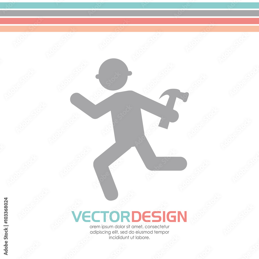 Naklejka premium under construction design