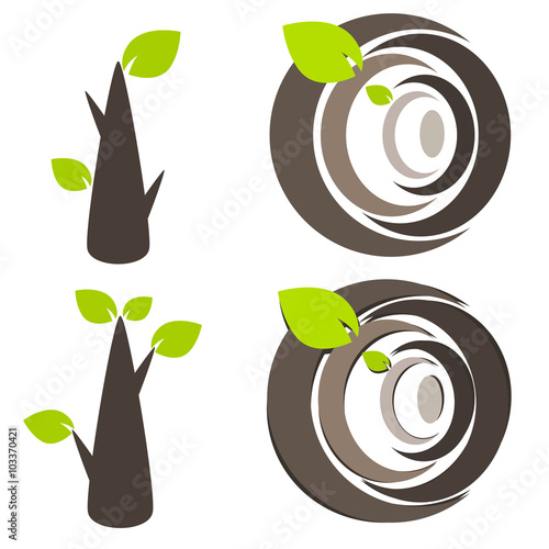 Nature tree symbol illustration
