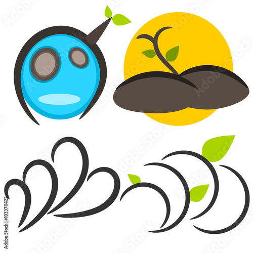 Nature tree symbol illustration