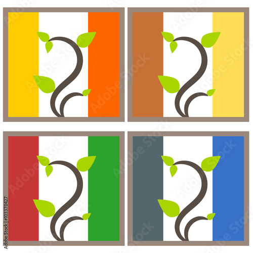 Nature tree symbol illustration