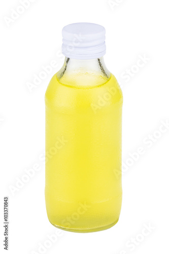 Orange bottle isolated