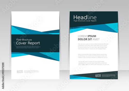 Vector design for Cover Report Annual Flyer Poster in A4 size