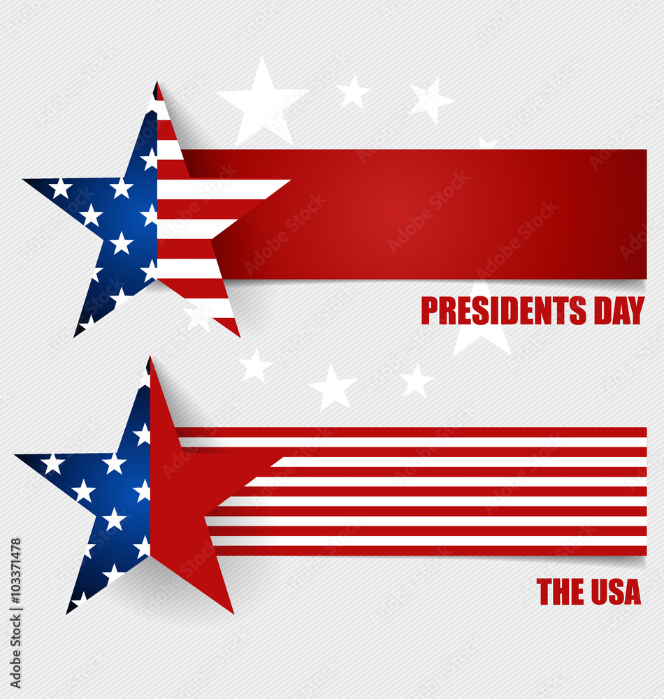 Happy Presidents Day. Presidents day banner illustration design