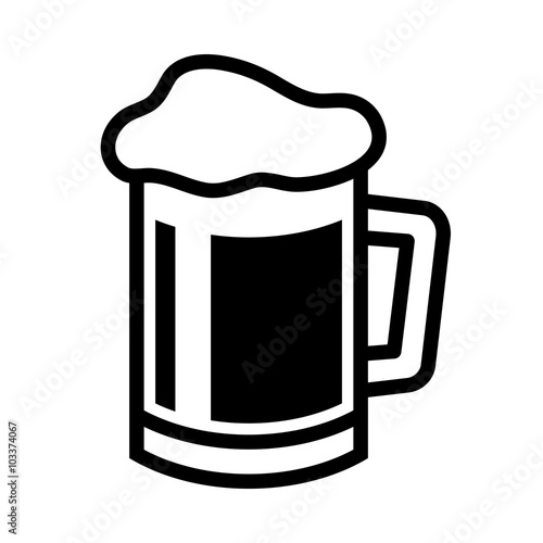 Beer Mug Vector Icon