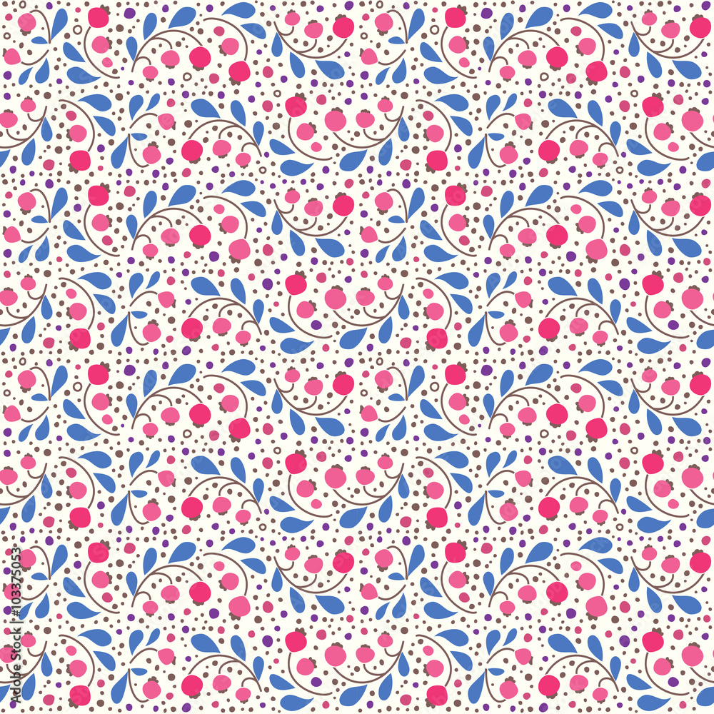 Seamless texture with berries. Seamless texture with berries.