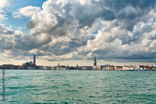 Venice cityscape towards the Campanile