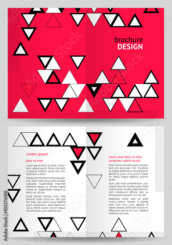 Abstract brochure, booklet design, vector template