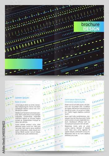 Abstract brochure, booklet vector design template
