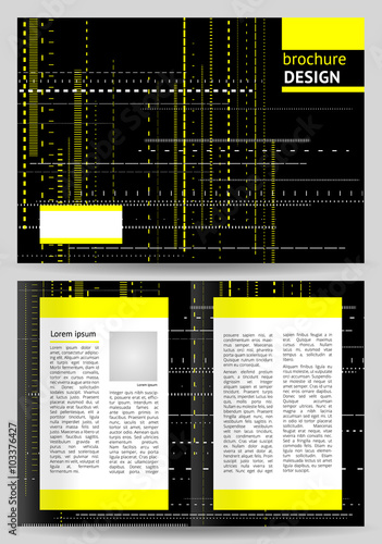 Abstract brochure, booklet vector design template
