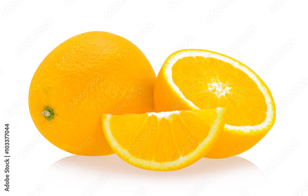 Orange fruit isolated on white background Orange fruit isolated on white background