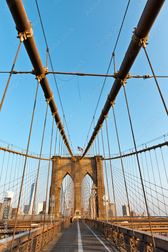 Fototapeta premium Brooklyn Bridge structure