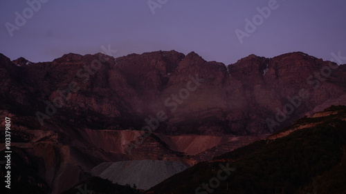 Copper mine at dusk. Timelapse
4K photo