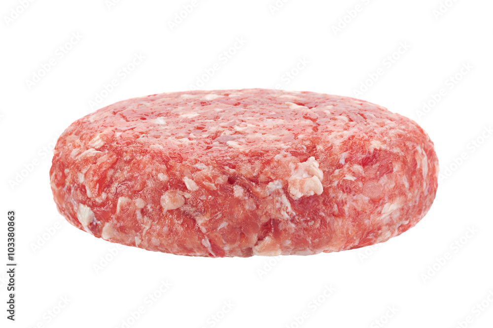 Raw cutlet for burger Raw cutlet for burger