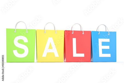 sale written on shopping bag