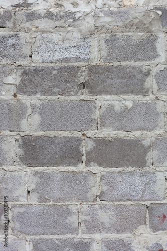 The texture of the walls
