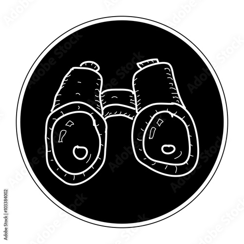 Simple doodle of a pair of binoculars