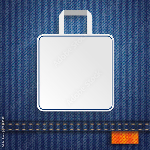 Jeans Shopping Bag Orange