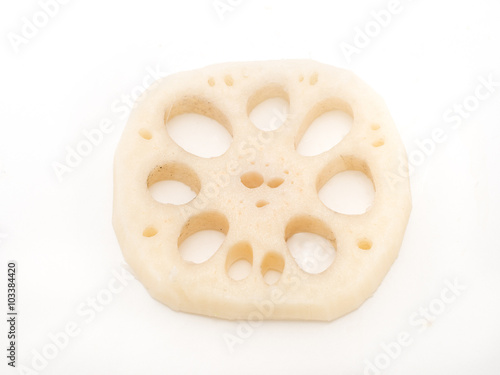 輪切りにした蓮根