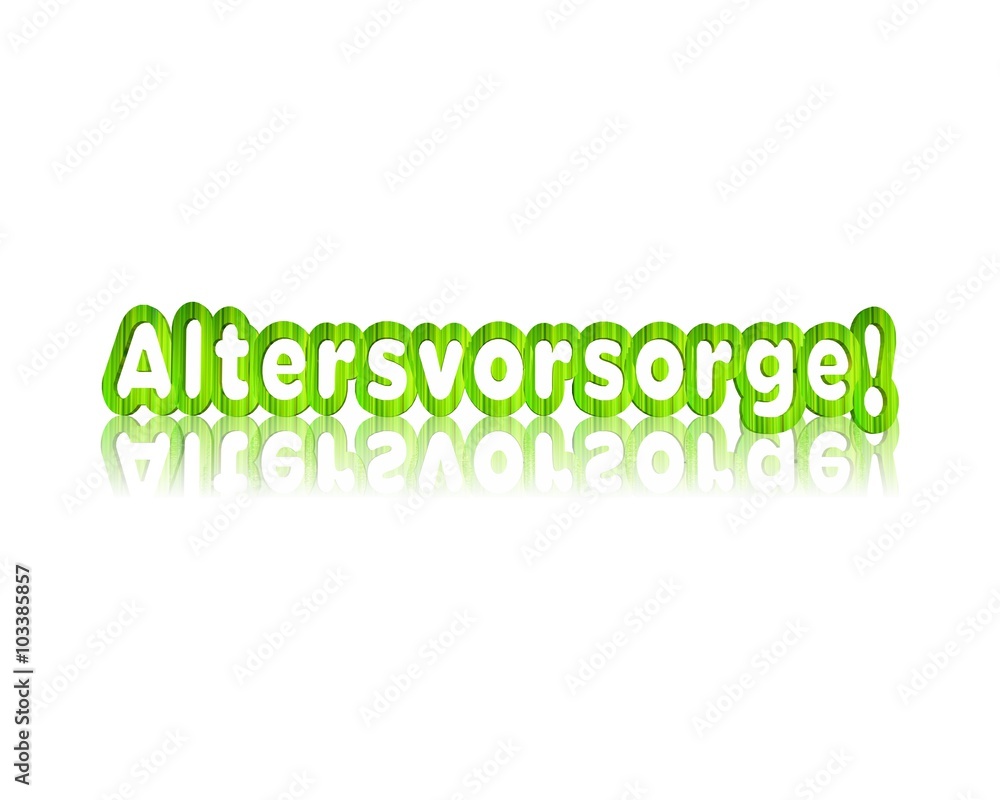 altersvorsorge 3d wort altersvorsorge 3d wort