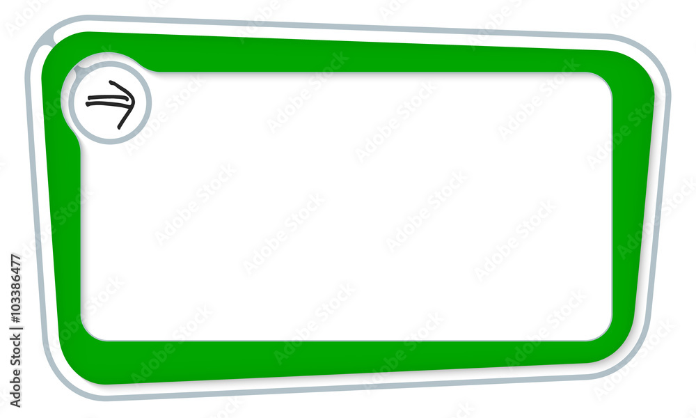 Vector box for your text with arrow Vector box for your text with arrow