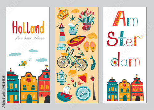 Netherlands vertical banner templates