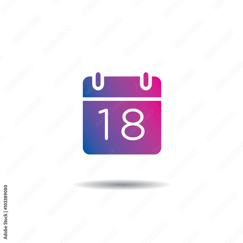 Vector Calendar Logo Icon Flat Design Vector Calendar Logo Icon Flat Design