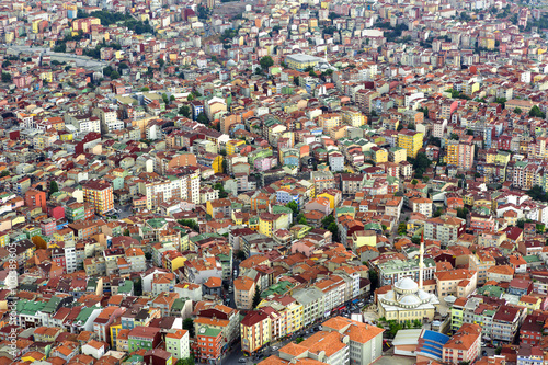 unplanned urbanization is a great problem for metropolis like Istanbul city photo