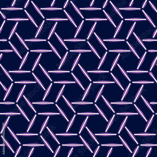 Seamless pattern with halogen or LED light lamps. 