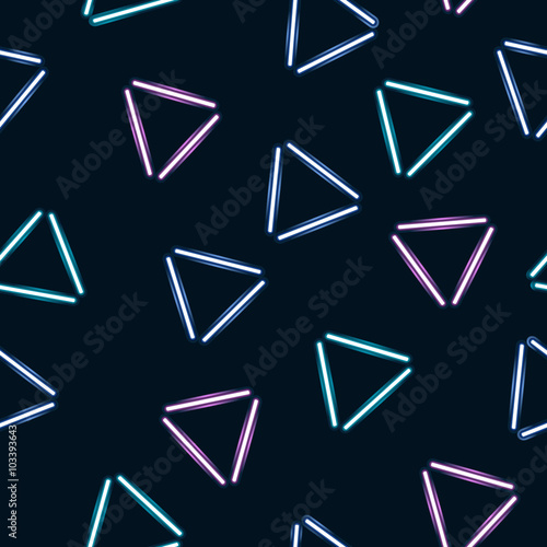 Seamless pattern with halogen or LED light lamps. 