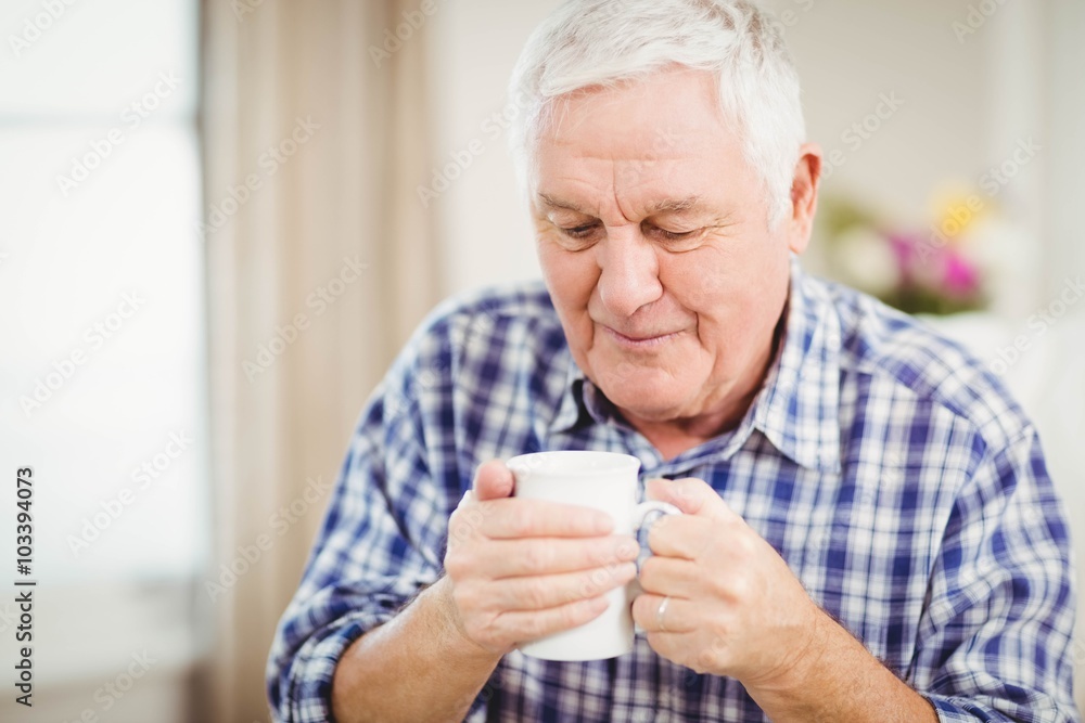Senior man having a cup of coffee Senior man having a cup of coffee
