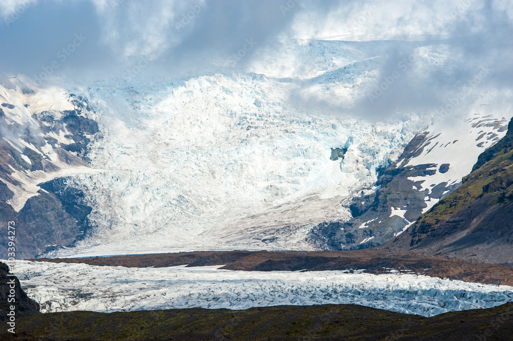 Obraz premium Svinafellsjokull glacier lagoon, Iceland