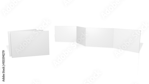 Aufbau Flyer - 8-Seiter- Din A4 / Din A5 / Din A6 (Accordion) - Horizontal