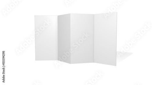 Fotografia Blank Flyer - Din Lang - 8 Seiter -  (Accordion) - Vertikal