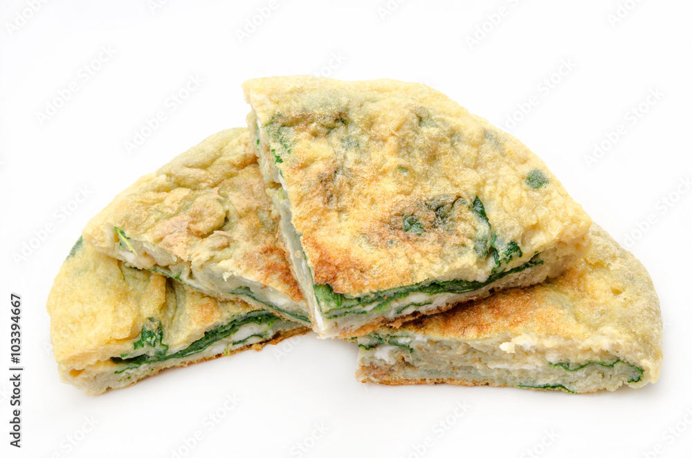 Spinach omelet Spinach omelet