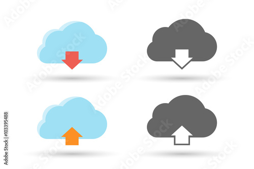 Cloud download and upload data