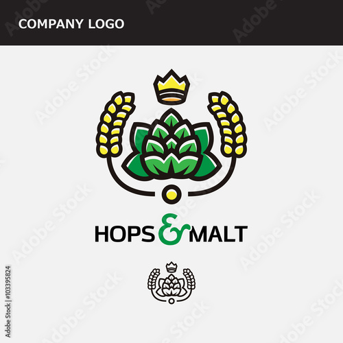 the icon for the brewery or bar