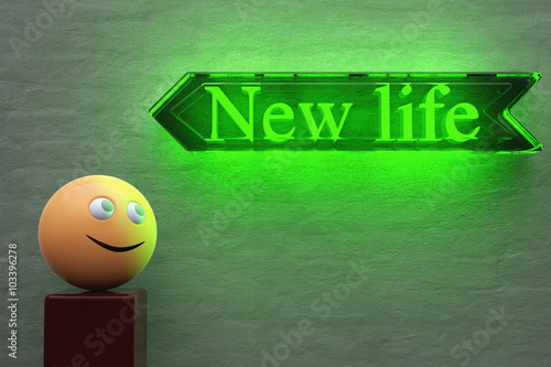 arrow with text 