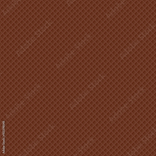 vector illustration of seamless chocolate waffle pattern