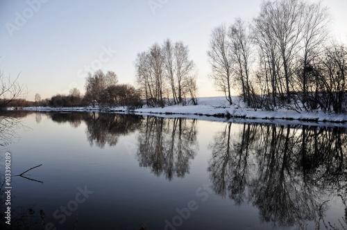 nature,river , spring , reflection, beach  © Oksy001