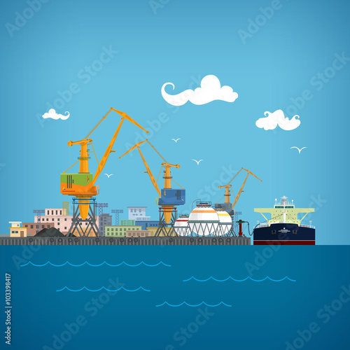 Unloading Oil from the Tanker