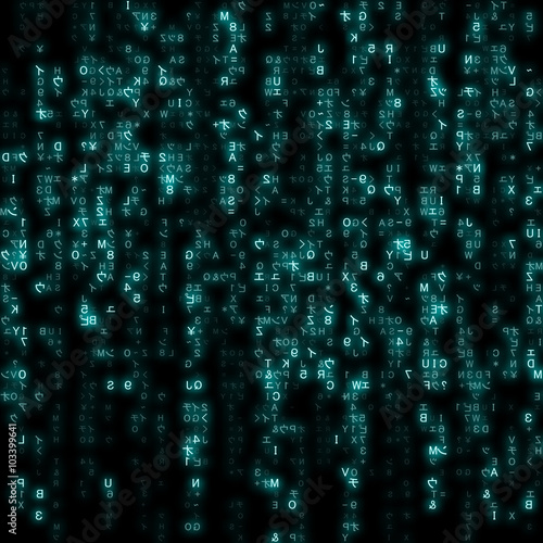 Virtual reality, abstract blue technology background, vector illustration