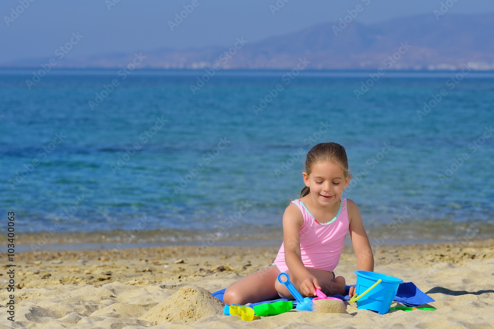 Real toddler girl enjoying her summer vacation Real toddler girl enjoying her summer vacation