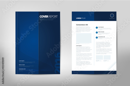 Modern Cover Annual Report Brochure - business brochure - Catalog Cover, flyer design, size A4, front page and back page. Easy to use and edit. Vector Layout template .
