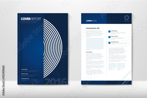 Modern Cover Annual Report Brochure - business brochure - Catalog Cover, flyer design, size A4, front page and back page. Easy to use and edit. Vector Layout template .