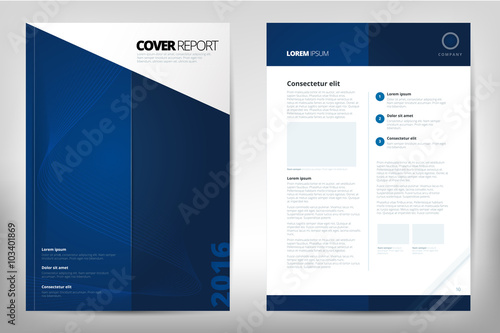 Modern Cover Annual Report Brochure - business brochure - Catalog Cover, flyer design, size A4, front page and back page. Easy to use and edit. Vector Layout template .